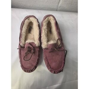 UGG Women's Dakota Cozy Moccasin Sherpa Lined Slippers 8M Pink‎
